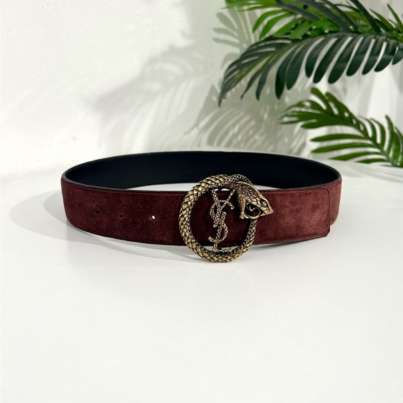 SOLD Authentic Saint Laurent YSL Serpent Belt size 70 - Picture 4 of 10